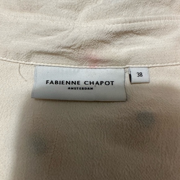 Fabienne Chapot  Lily Embroidered Off White/sunflower blouse - Picture 9 of 16